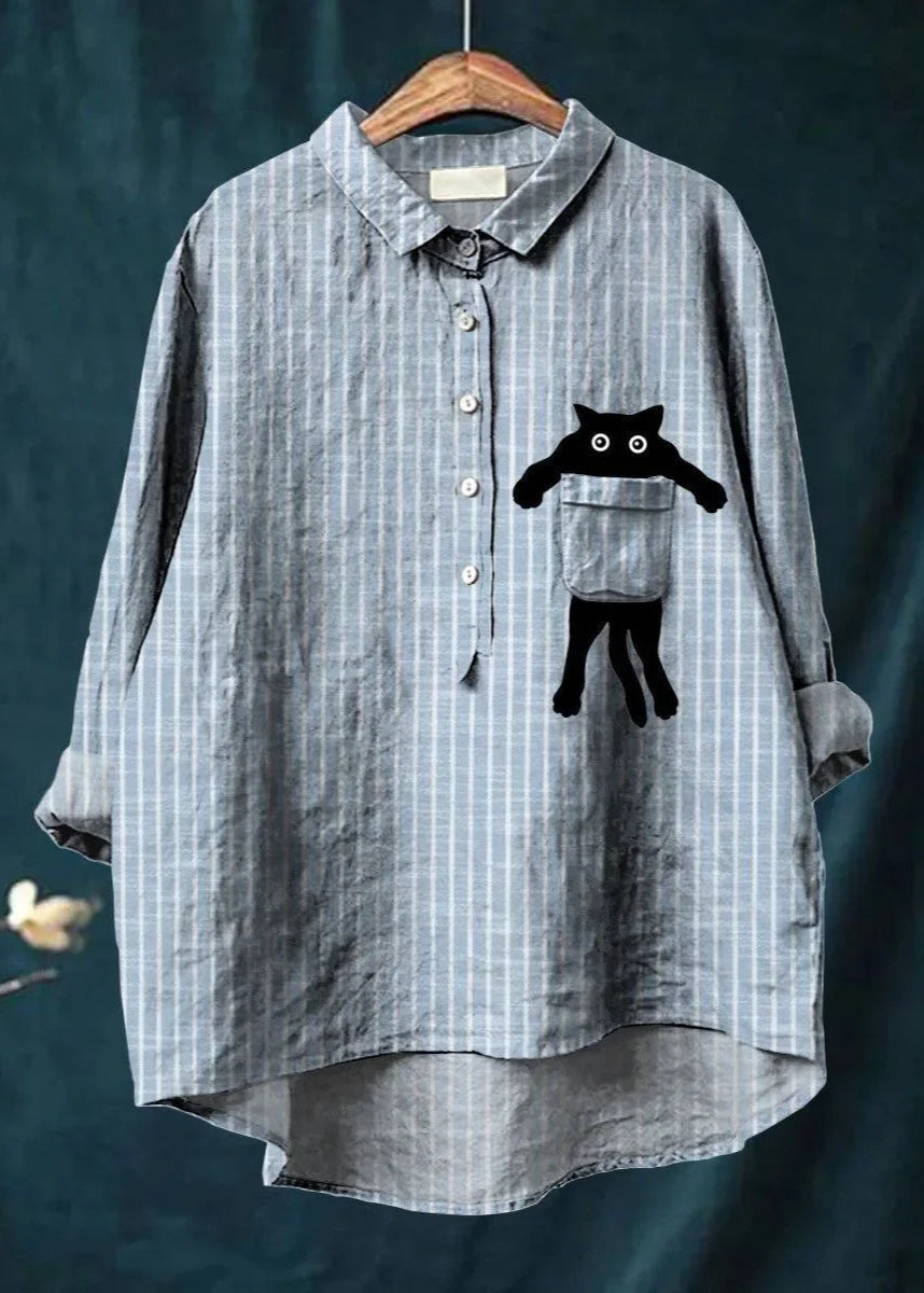 Linde™ | Casual Blouse met Zakprint
