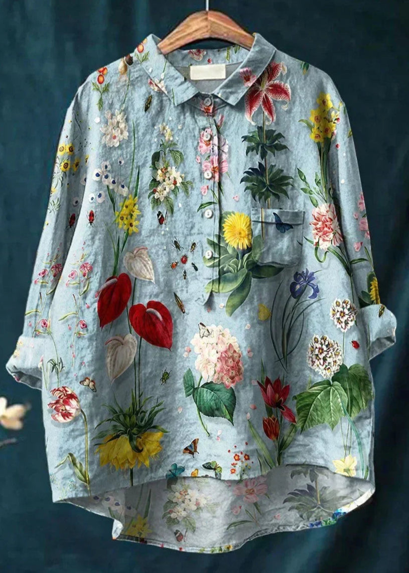 Linde™ | Elegante Blouse met Bloemenmotief