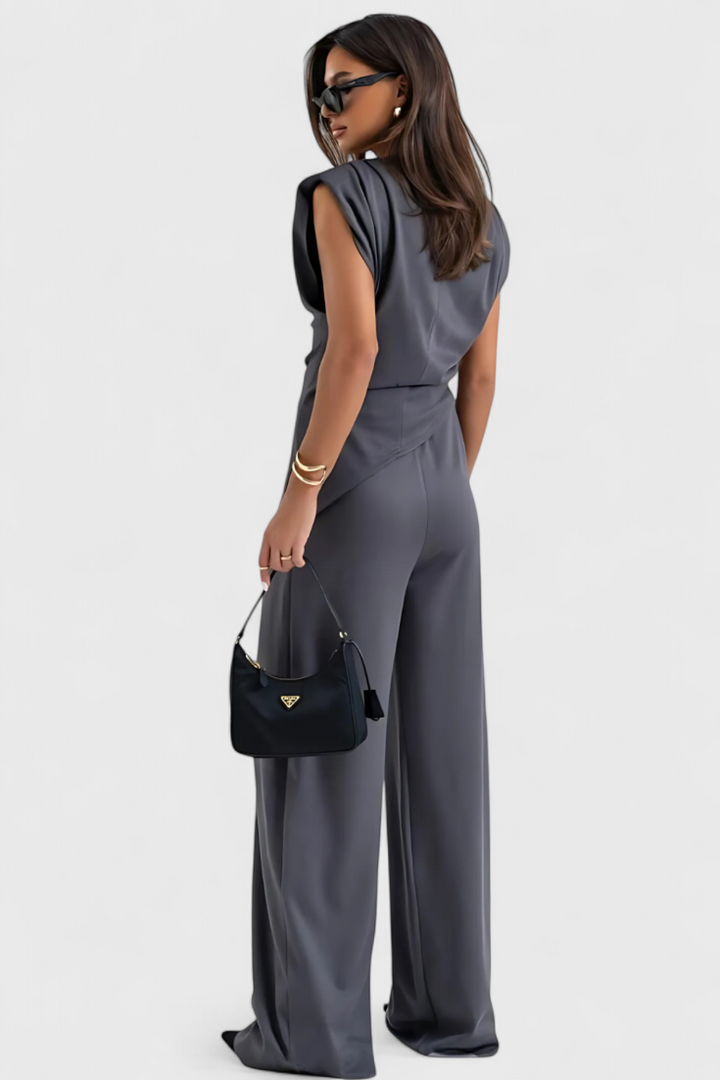 Sofia™ | Asymmetrische Set met Gedrapeerde Schouders