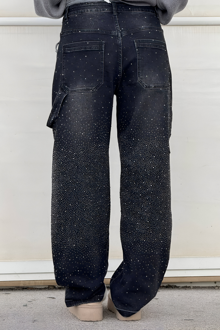 Loua™ | Denim Jeans met Sterrenstof