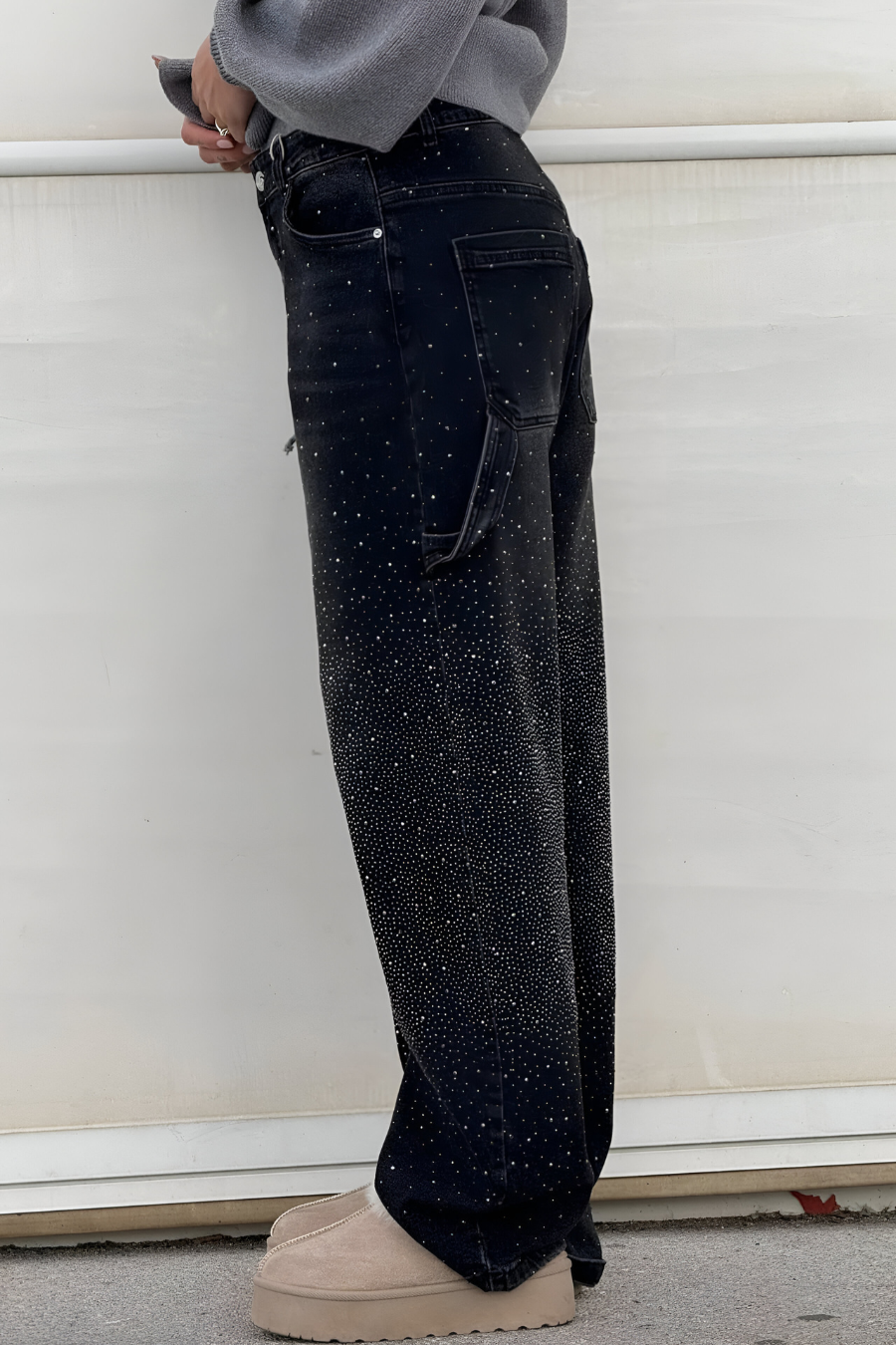 Loua™ | Denim Jeans met Sterrenstof