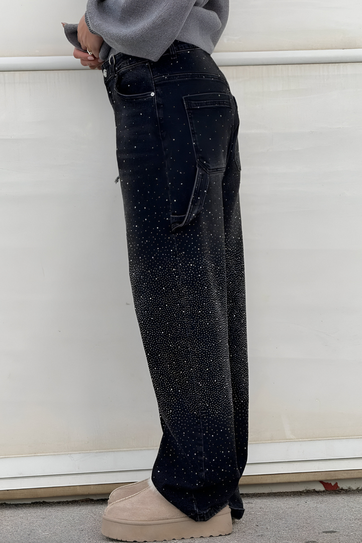 Loua™ | Denim Jeans met Sterrenstof