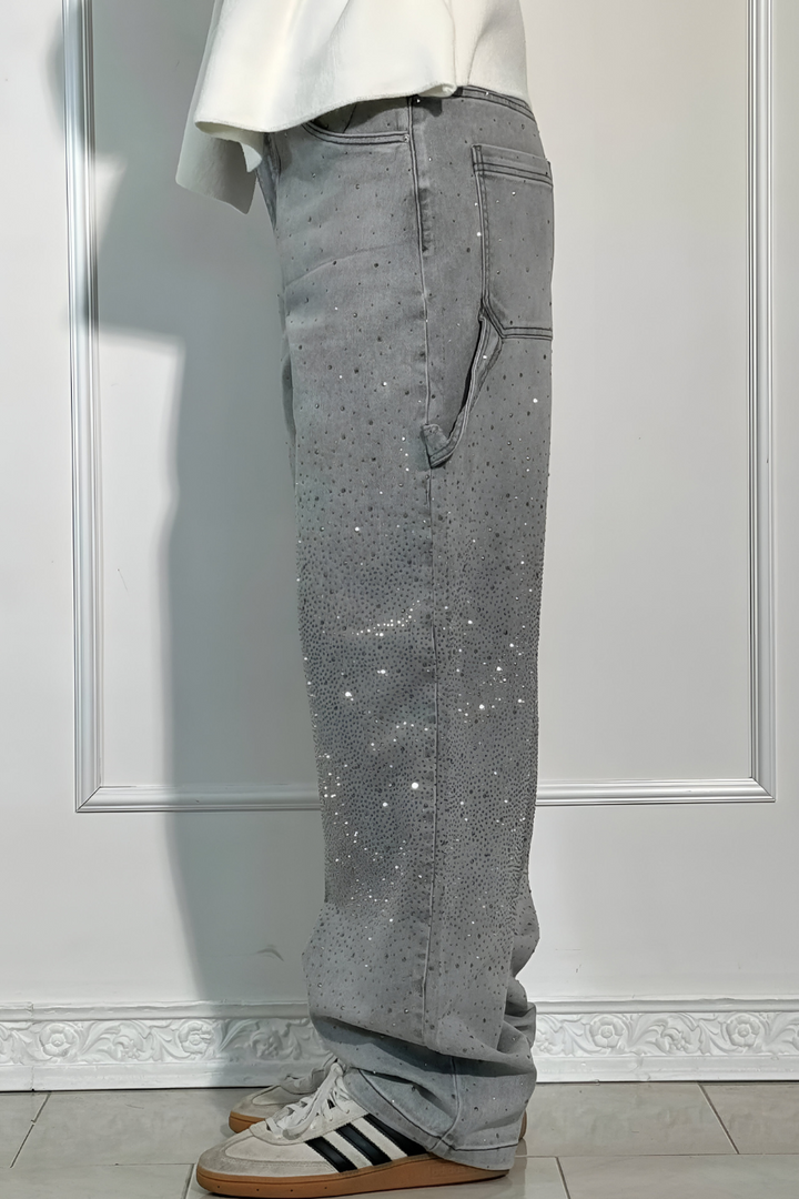 Loua™ | Denim Jeans met Sterrenstof