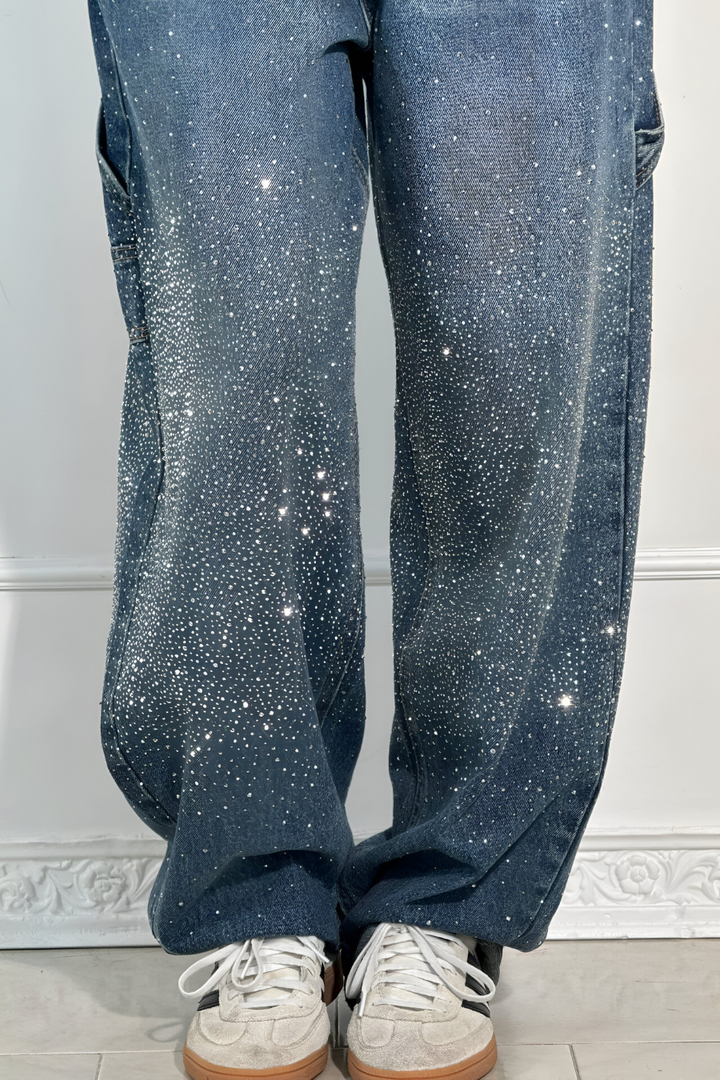 Loua™ | Denim Jeans met Sterrenstof