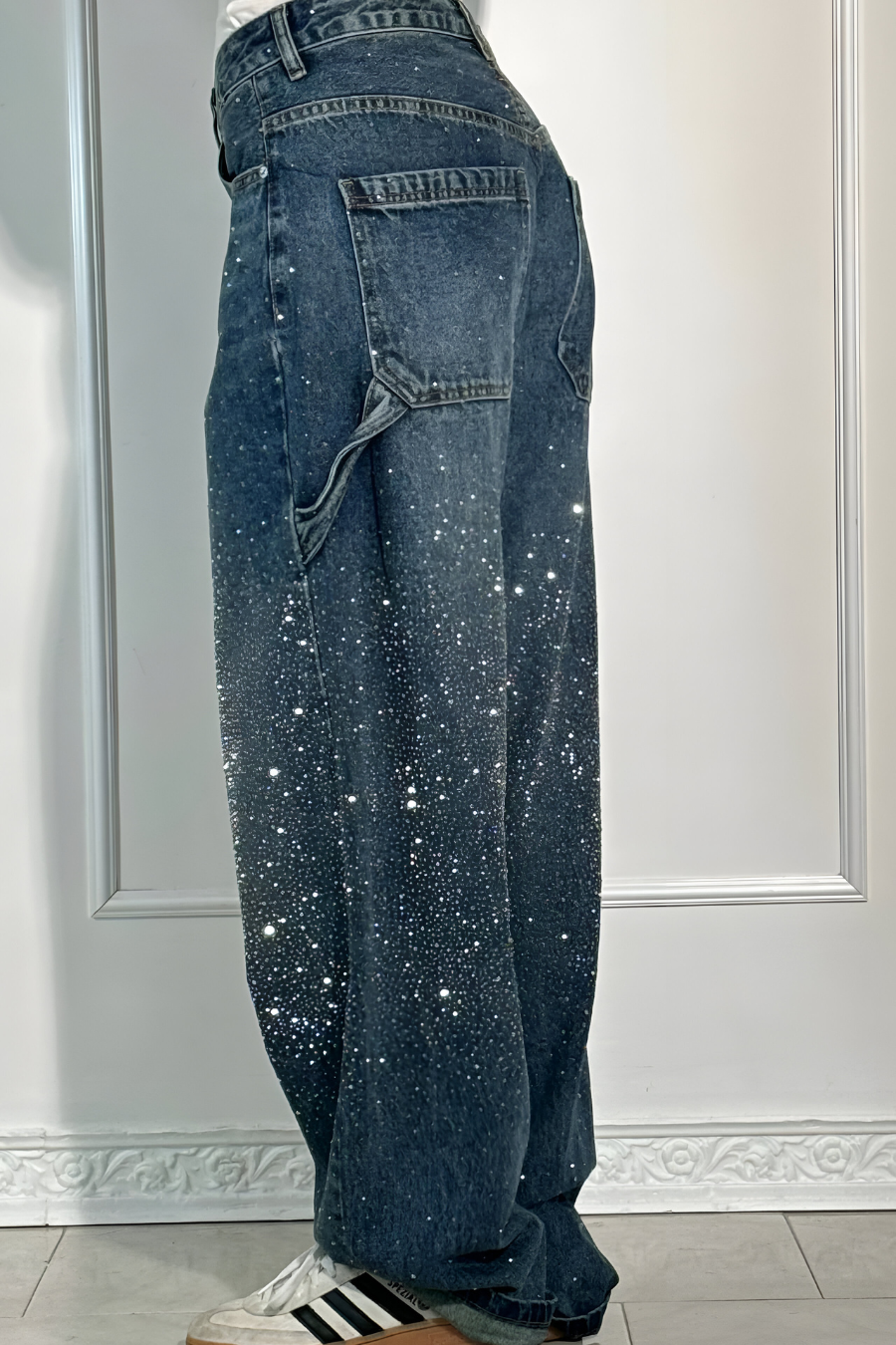 Loua™ | Denim Jeans met Sterrenstof
