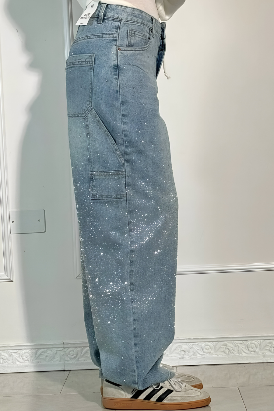Loua™ | Denim Jeans met Sterrenstof