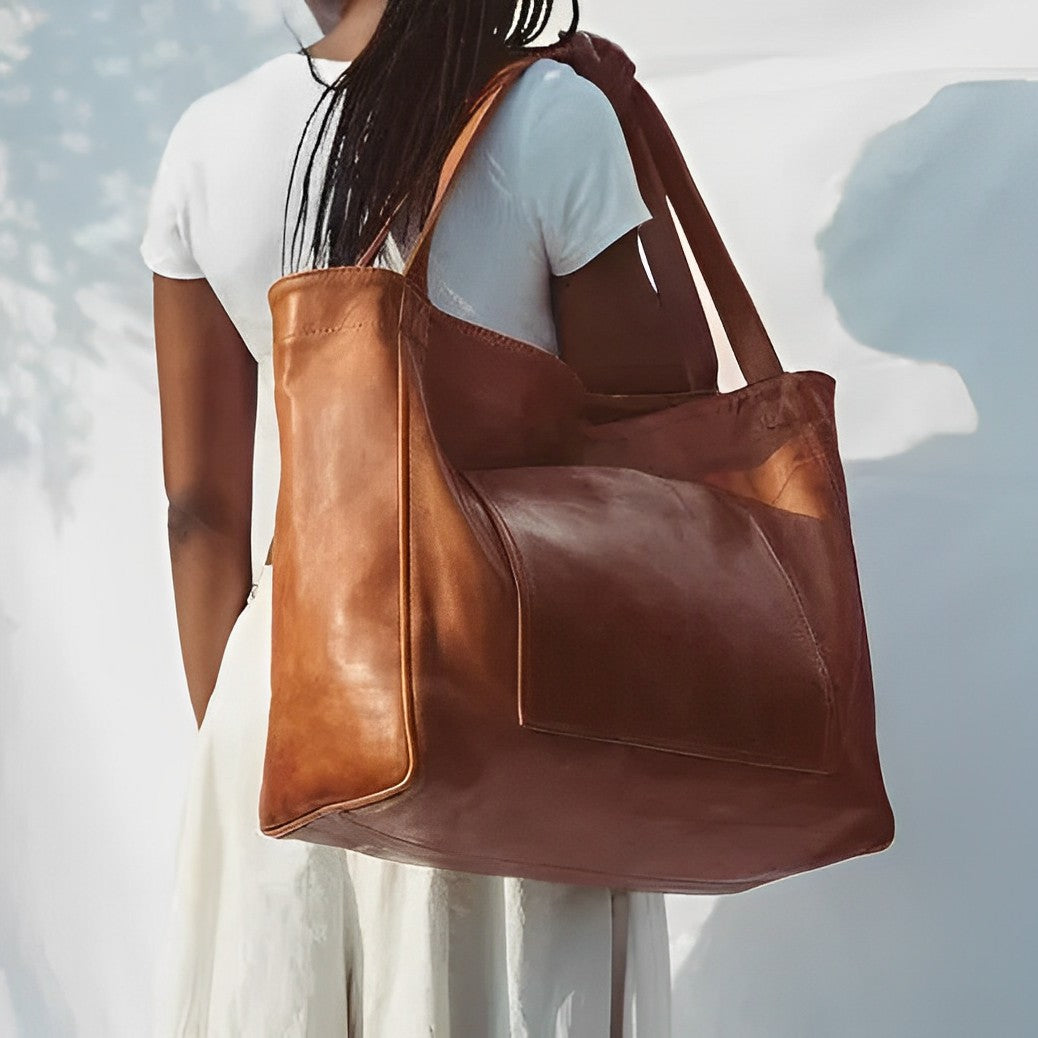 Elara™ | Retro leren tas
