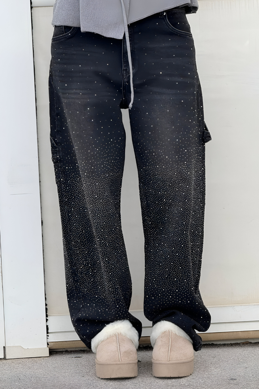 Loua™ | Denim Jeans met Sterrenstof