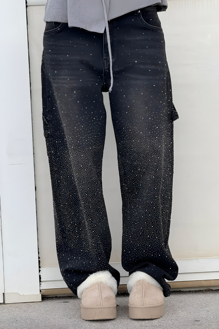 Loua™ | Denim Jeans met Sterrenstof