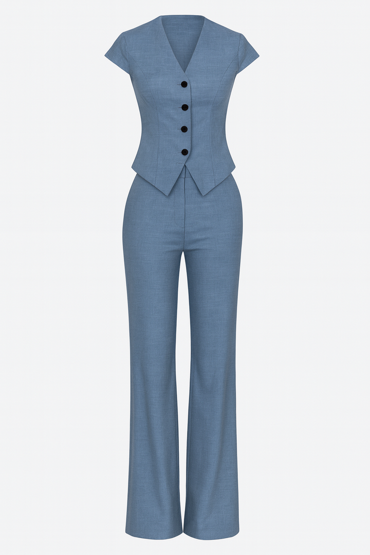 Elle™ | Set met V-Hals Blouse en Broek