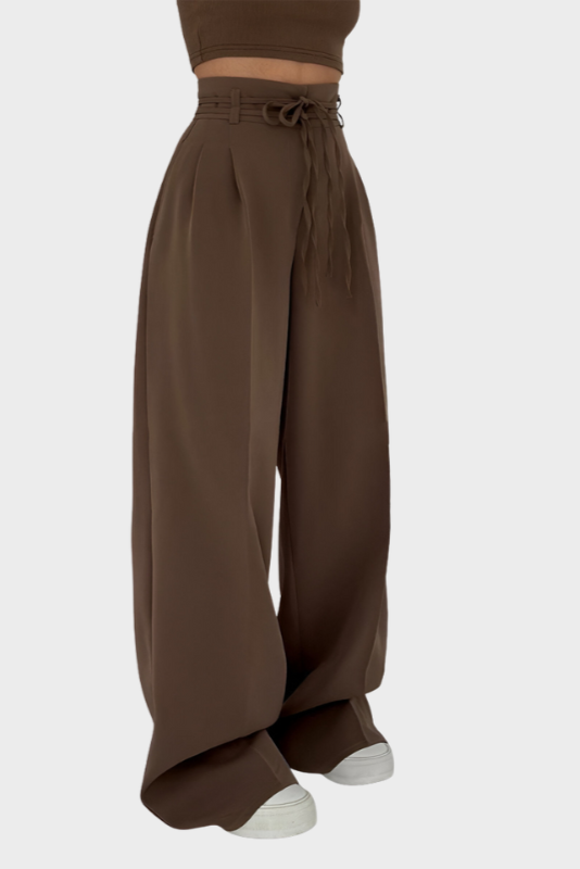 Charlotte™ | Hoge Taille Wijde Pijpen Broek