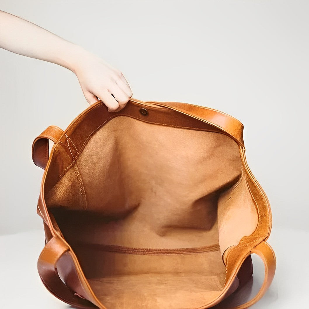 Elara™ | Retro leren tas