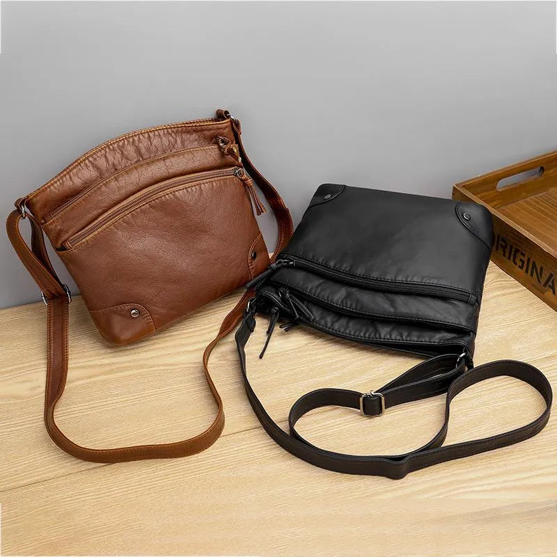 Freya™ | Leren schoudertas