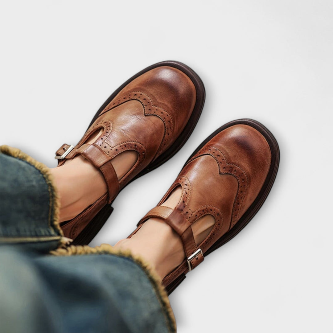 Eike™ | Klassieke Leren T-band Schoenen